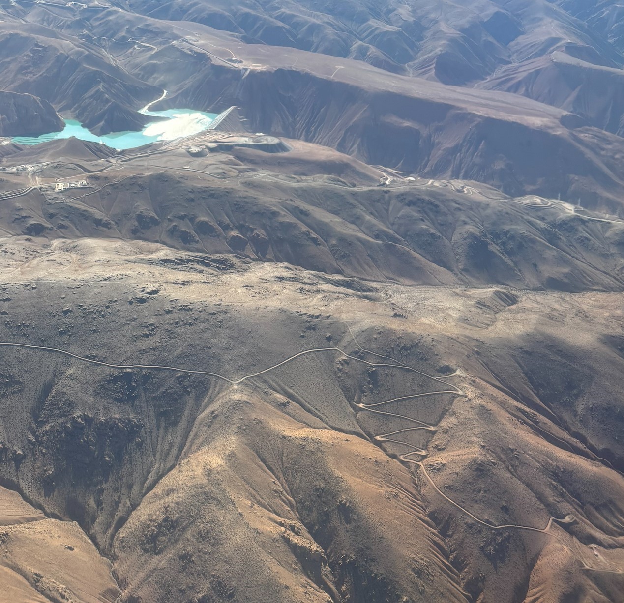 Photo A: QBII tailings dam as seen from the air.